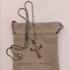 David Yurman Men’s Cross and Chain